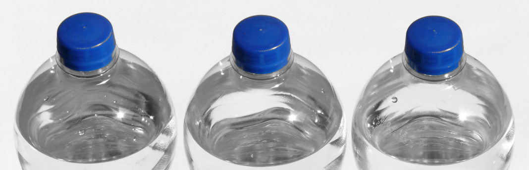 PET water bottles can be made into polyester fabric