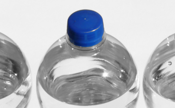 PET water bottles can be made into polyester fabric