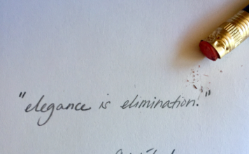 "Elegance is elimination." Cristobal Balenciaga